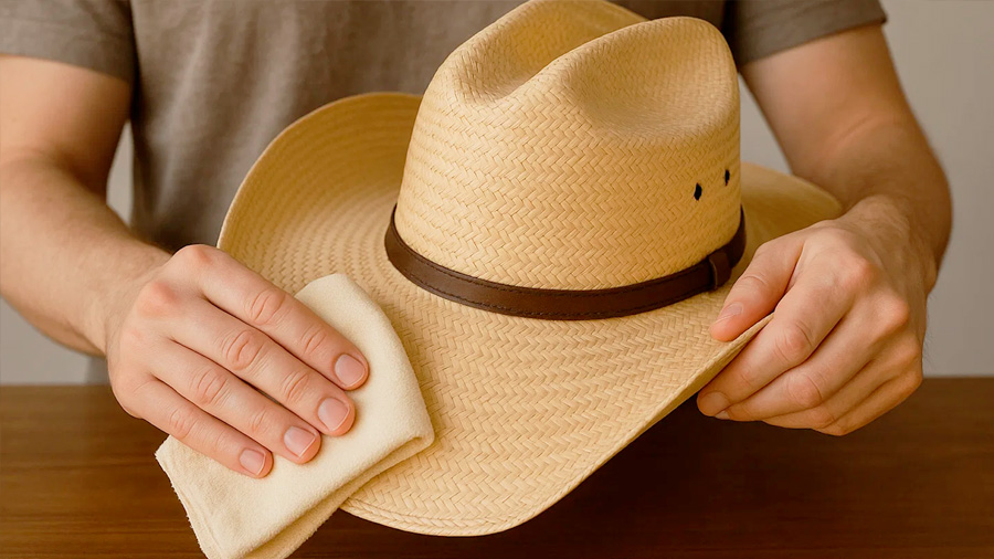 Как почистить соломенную шляпу